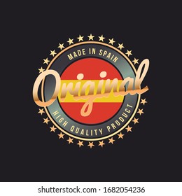 Made in spain emblem badge