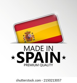 Made in Spain graphic and label. Element of impact for the use you want to make of it.