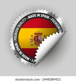 Made in Spain graphic and label. Element of impact for the use you want to make of it.