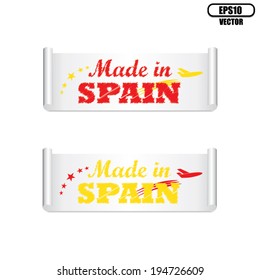 Made in Spain label, tag and sticker - vector.