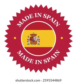 Made In Spain
Product Badge Round Sticker Label Icon Roundel