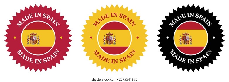 Made In Spain
Product Badge Round Sticker Label Icon Roundel