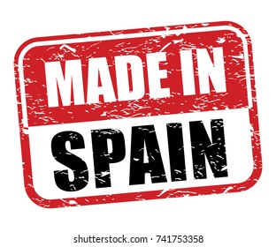 made in spain rubber stamp 