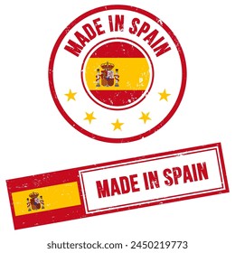 Made in Spain Stamp Sign Grunge Style