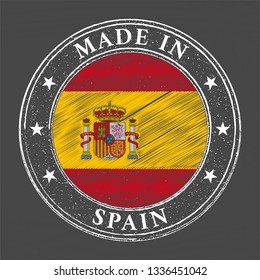 Made in Spain stamp vector illustration.