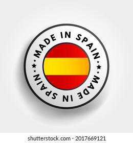 Marca en España emblema de texto distintivo, fondo de concepto