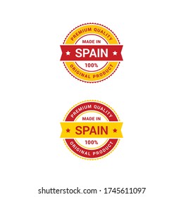 Made in Spain vector badge.