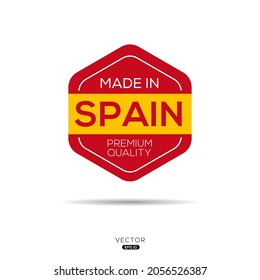 Made in Spain, vector illustration.