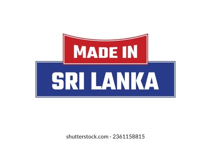 Hergestellt in Sri Lanka Seal Vektor