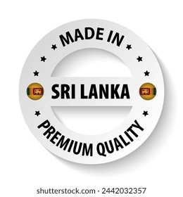 Made in SriLanka graphic and label. Element of impact for the use you want to make of it.