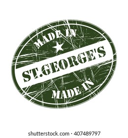 Made in St. George's rubber stamp