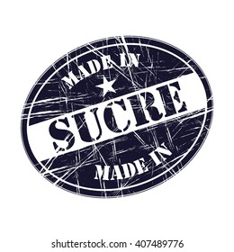 Made in Sucre rubber stamp