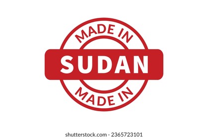 Made In Sudan Rubber Stamp