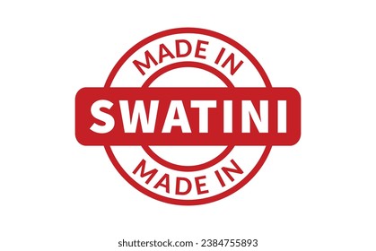 Fabricado Con Sello De Goma De Swatini