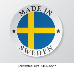 made in sweden icon vector
