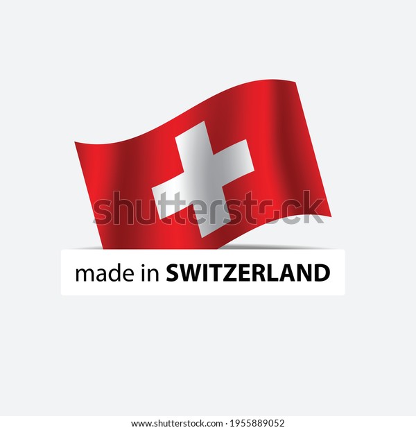 Made Swiss Vector Stamp Badge Swiss Stock Vector (Royalty Free) 1955889052