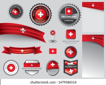 Made in Switzerland Seal Collection (Vector Art)