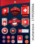 Made in SWITZERLAND Seal and Icon Collection,SWISS National Flag (Vector Art)
