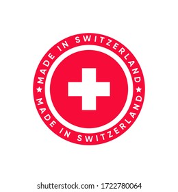 Made In Switzerland Stempel-Symbol-Design