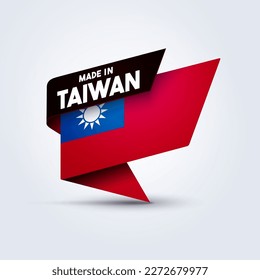 Made In Taiwan Flag Pin