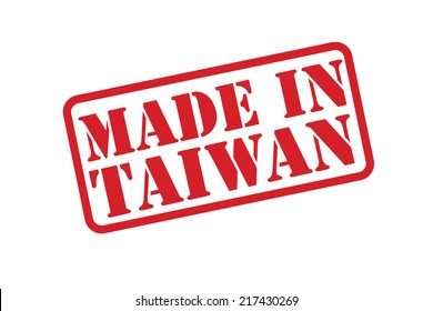 MADE IN TAIWAN Rubber Stamp vector over a white background.