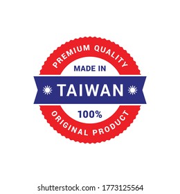 Made in Taiwan vector badge.