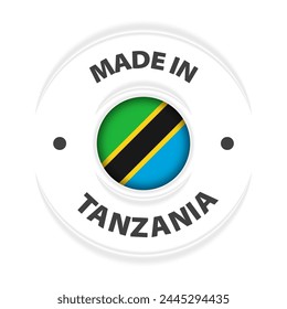 Made in Tanzania graphic and label. Element of impact for the use you want to make of it.