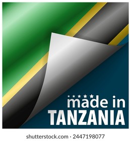 Made in Tanzania graphic and label. Element of impact for the use you want to make of it.