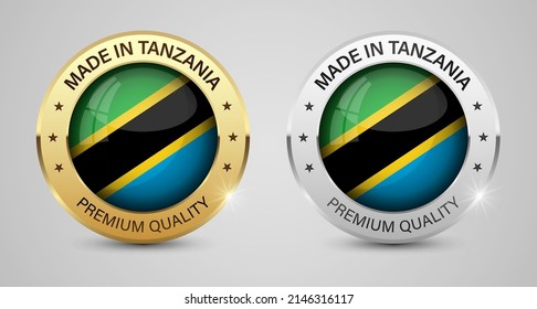 Made in Tanzania graphics and labels set. Some elements of impact for the use you want to make of it.