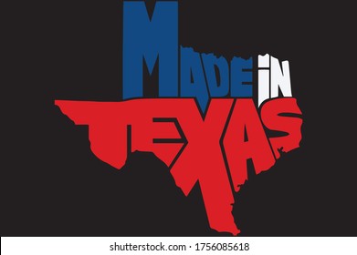 Made in Texas design - Vector file