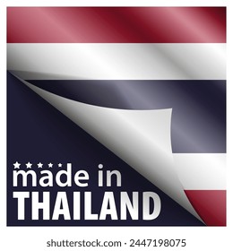 Made in Thailand graphic and label. Element of impact for the use you want to make of it.