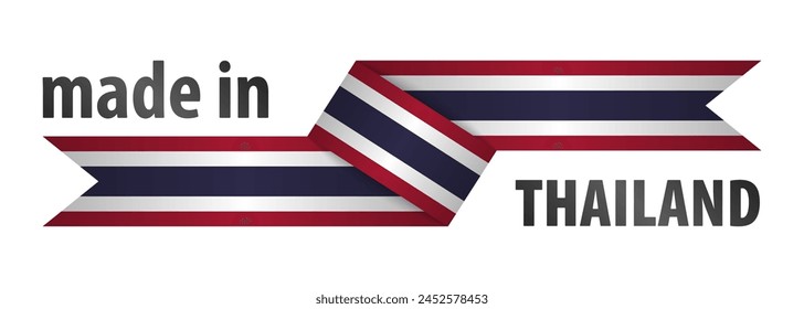 Made in Thailand graphic and label. Element of impact for the use you want to make of it.