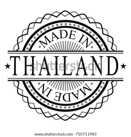 Made In Thailand Stamp Logo Icon Symbol Design