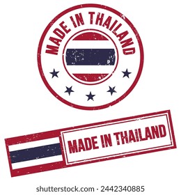 Made in Thailand Stamp Sign Grunge Style