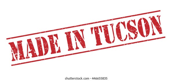 made in tucson vector stamp on white background