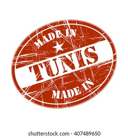 Made In Tunis Rubber Stamp