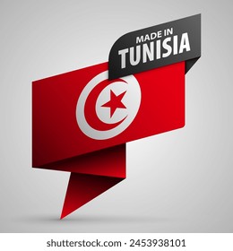 Made in Tunisia graphic and label. Element of impact for the use you want to make of it.