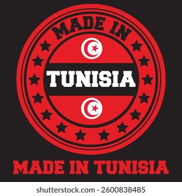 made in Tunisia Stamp sign