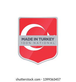 MADE IN TURKEY EMBLEM BADGE