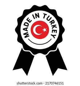 Made in Turkey Flag Concept Badge