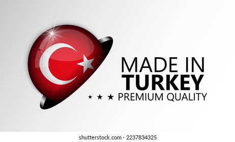 Made in Turkey graphic and label. Element of impact for the use you want to make of it.