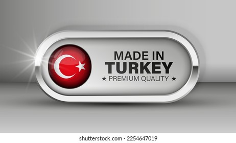 Made in Turkey graphic and label. Element of impact for the use you want to make of it.