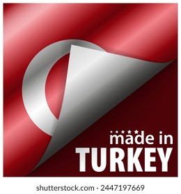 Made in Turkey graphic and label. Element of impact for the use you want to make of it.