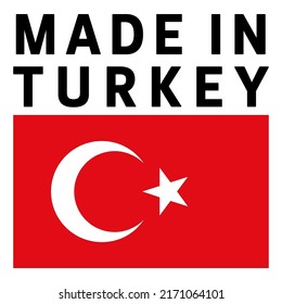 Made in Turkey label illustration