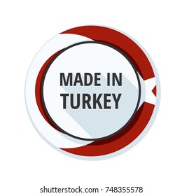 Made in Turkey label illustration