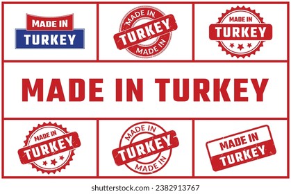 Made In Turkey Rubber Stamp Set
