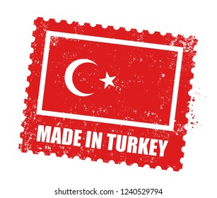 Made in Turkey Stamp