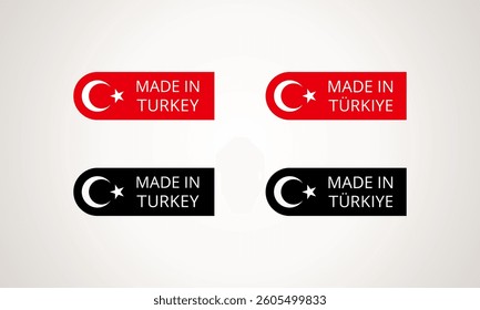 Made in Turkey - symbol from the Turkish flag