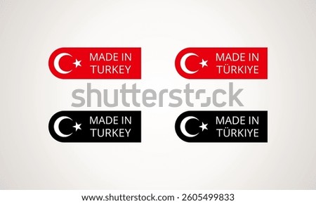 Made in Turkey - symbol from the Turkish flag