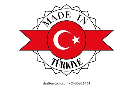 Hecho en Turkiye Símbolo de la estampilla